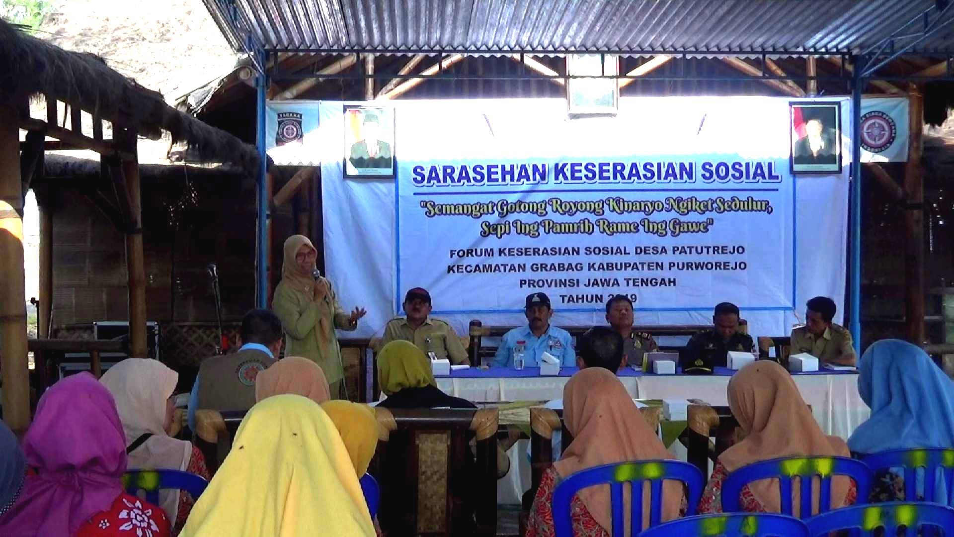 Dinsos Provinsi Jateng Gelar Acara Sarasehan Keserasian Sosial di Desa Patutrejo