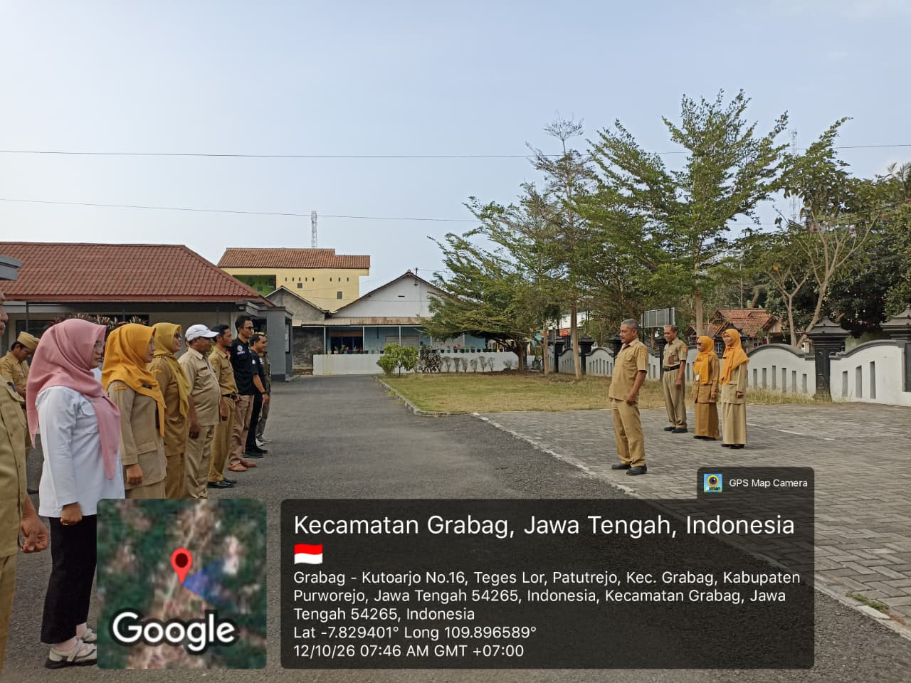 Apel Pagi Kecamatan Grabag, Kasi Pemdes Purnomo Sampaikan Agenda Kegiatan Mingguan