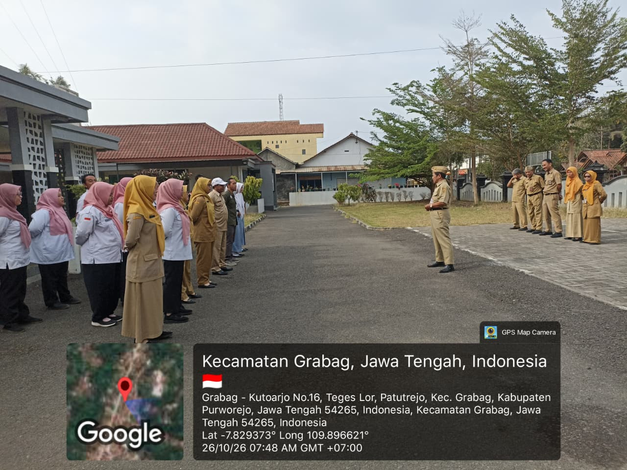 Apel Pagi Kecamatan Grabag Tekankan Disiplin dan Kelengkapan Atribut PDH Khaki