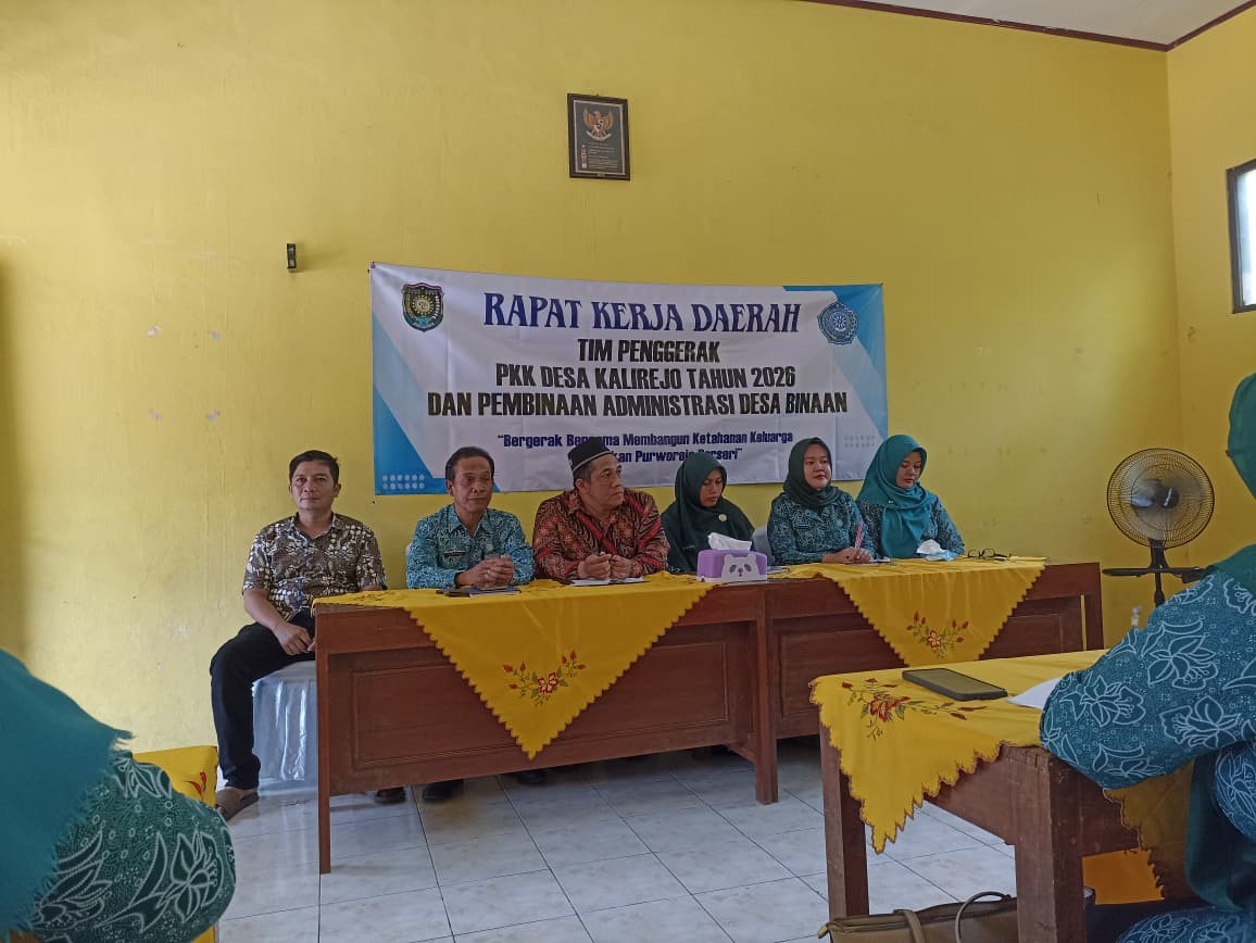 Rakerda TP PKK Desa Kalirejo Tahun 2026 Digelar di Eks Gedung SD Kalirejo