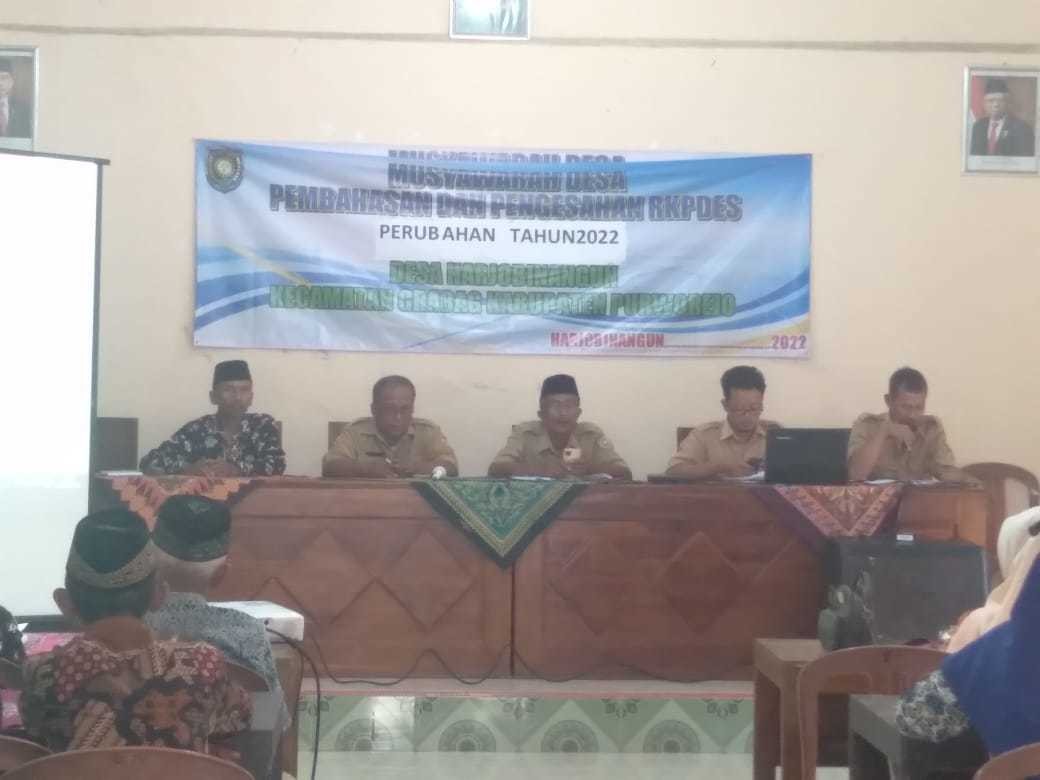 MONITORING MUSRENBANG RKPDes DI DESA HARJOBINAGUN 