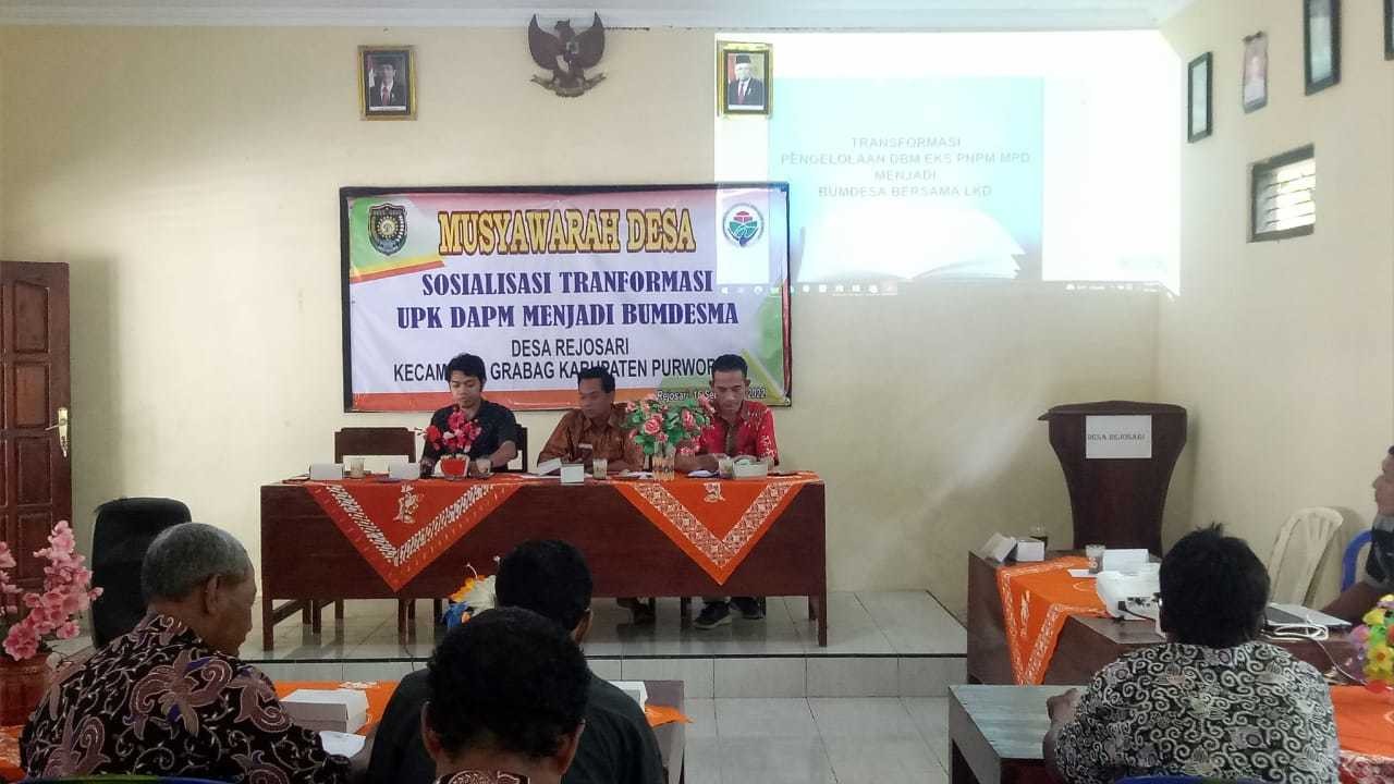 MONITORING MUSRENBANG RKPDes DI DESA REJOSARI