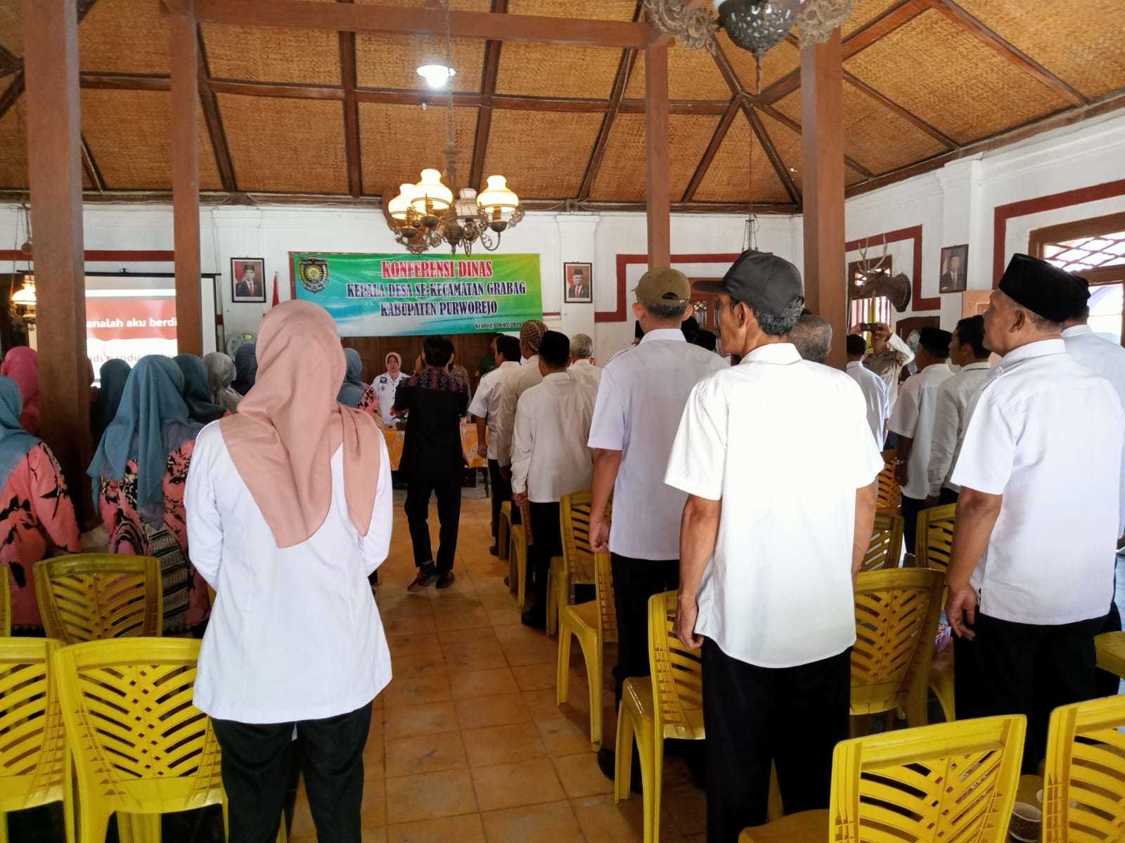 KONFERENSI DINAS KEPALA DESA SE KECAMATAN GRABAG DI BULAN JULI