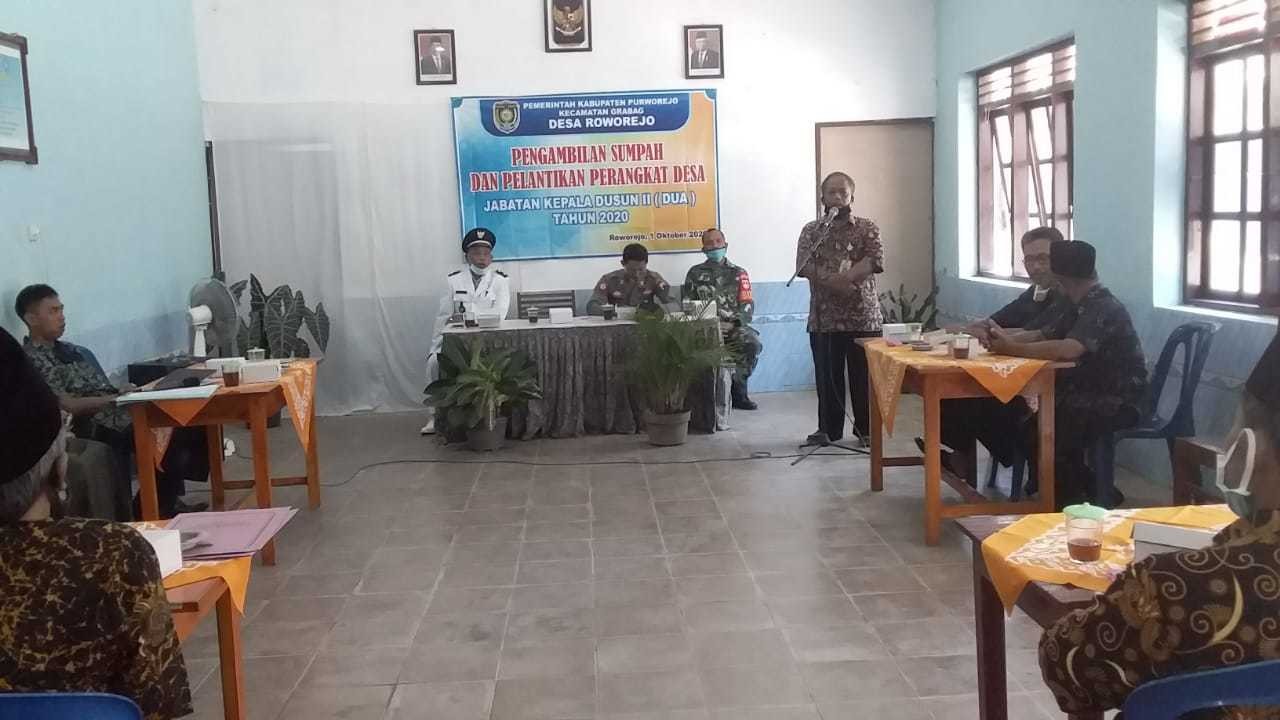 Camat Grabag Hadiri Pelantikan Kadus II Desa Roworejo Kecamatan Grabag