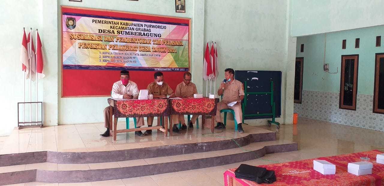 SUMBERAGUNG BENTUK TIMLAK PANITIA PENGISIAN PERANGKAT DESA 